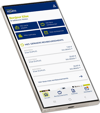 Aperçu de l’application « SMATIS & Moi »
